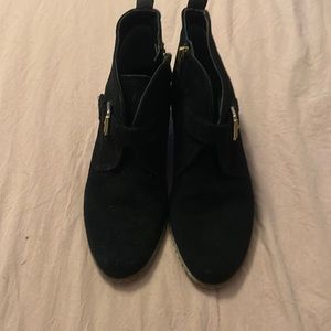 Black Franco suede booties